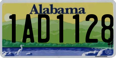 AL license plate 1AD1128