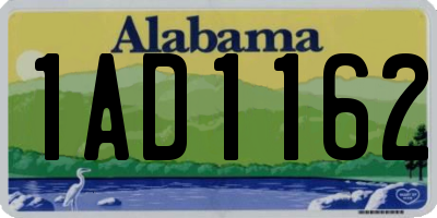 AL license plate 1AD1162