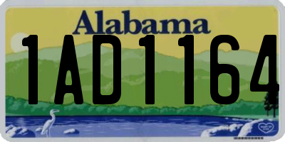AL license plate 1AD1164