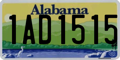 AL license plate 1AD1515