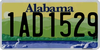 AL license plate 1AD1529