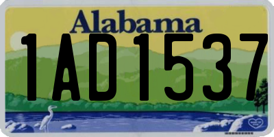 AL license plate 1AD1537