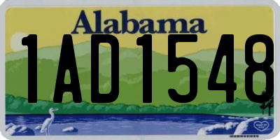 AL license plate 1AD1548