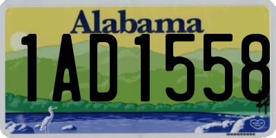 AL license plate 1AD1558
