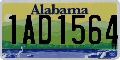 AL license plate 1AD1564