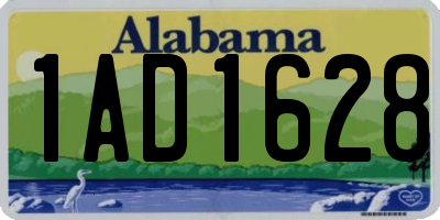 AL license plate 1AD1628