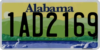 AL license plate 1AD2169