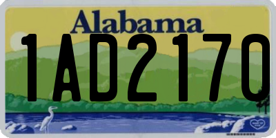 AL license plate 1AD2170