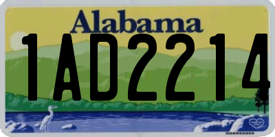AL license plate 1AD2214