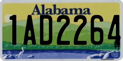 AL license plate 1AD2264