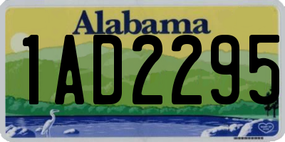 AL license plate 1AD2295