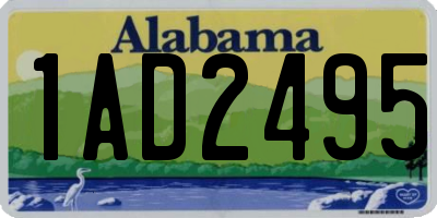 AL license plate 1AD2495