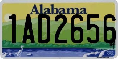 AL license plate 1AD2656