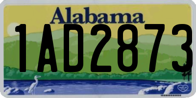 AL license plate 1AD2873