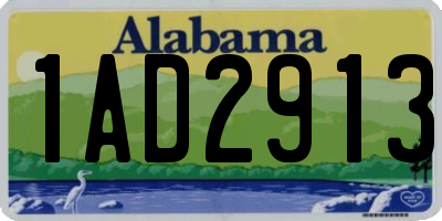 AL license plate 1AD2913