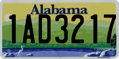 AL license plate 1AD3217