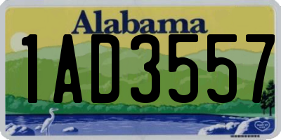 AL license plate 1AD3557