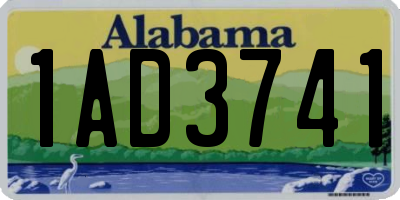 AL license plate 1AD3741