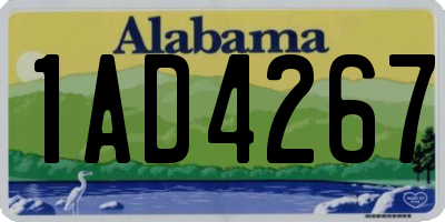 AL license plate 1AD4267