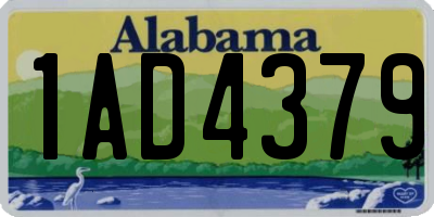 AL license plate 1AD4379