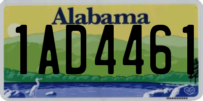 AL license plate 1AD4461