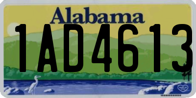 AL license plate 1AD4613