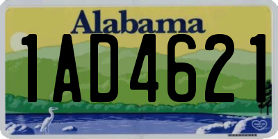 AL license plate 1AD4621