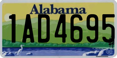 AL license plate 1AD4695