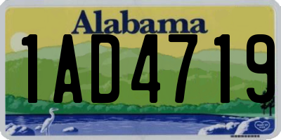 AL license plate 1AD4719