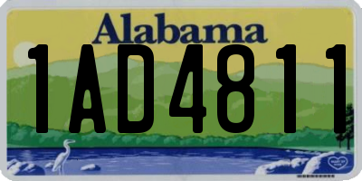 AL license plate 1AD4811