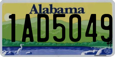 AL license plate 1AD5049