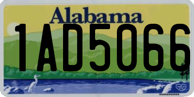 AL license plate 1AD5066