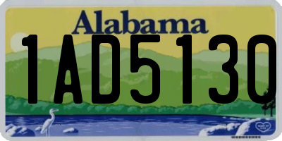 AL license plate 1AD5130