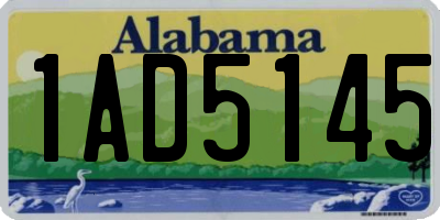 AL license plate 1AD5145