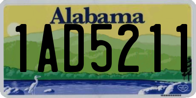 AL license plate 1AD5211