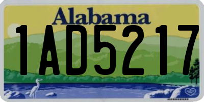 AL license plate 1AD5217