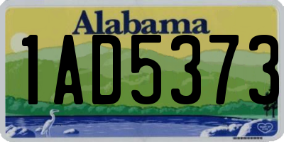 AL license plate 1AD5373