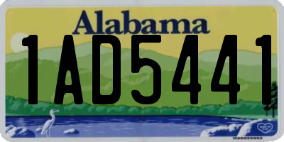 AL license plate 1AD5441