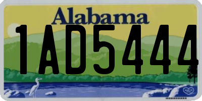 AL license plate 1AD5444