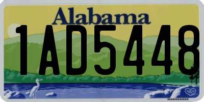 AL license plate 1AD5448