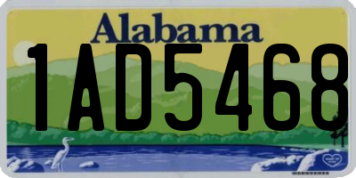 AL license plate 1AD5468