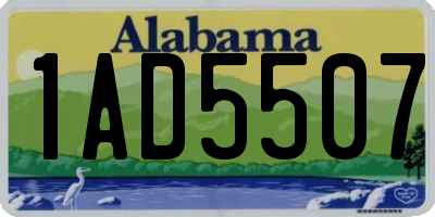 AL license plate 1AD5507