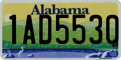 AL license plate 1AD5530