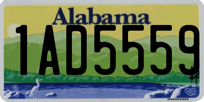 AL license plate 1AD5559
