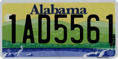 AL license plate 1AD5561