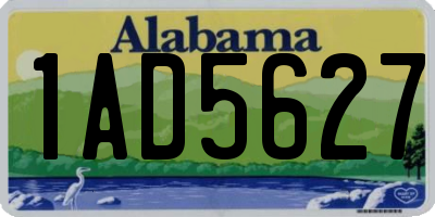 AL license plate 1AD5627
