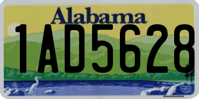 AL license plate 1AD5628