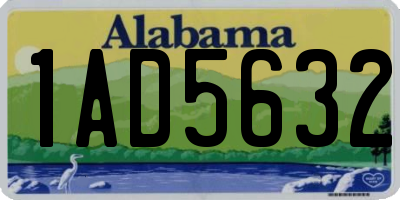 AL license plate 1AD5632