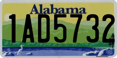 AL license plate 1AD5732