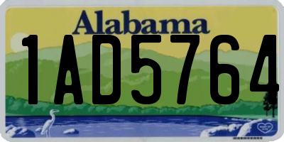 AL license plate 1AD5764